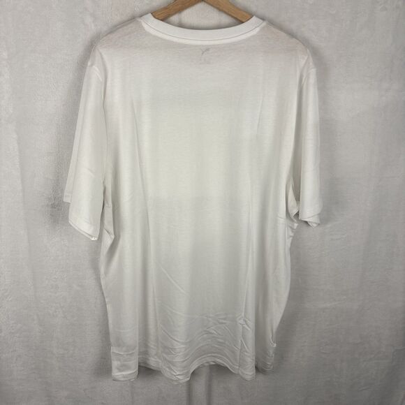 Puma Running Motivation Funny T-shirt White Retro Mens Size 2XL NWT - Picture 5 of 6